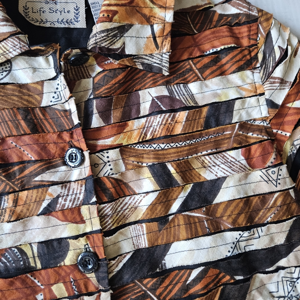 Vintsge Patterned Jacket Size‎ Medium - Picture 3 of 6